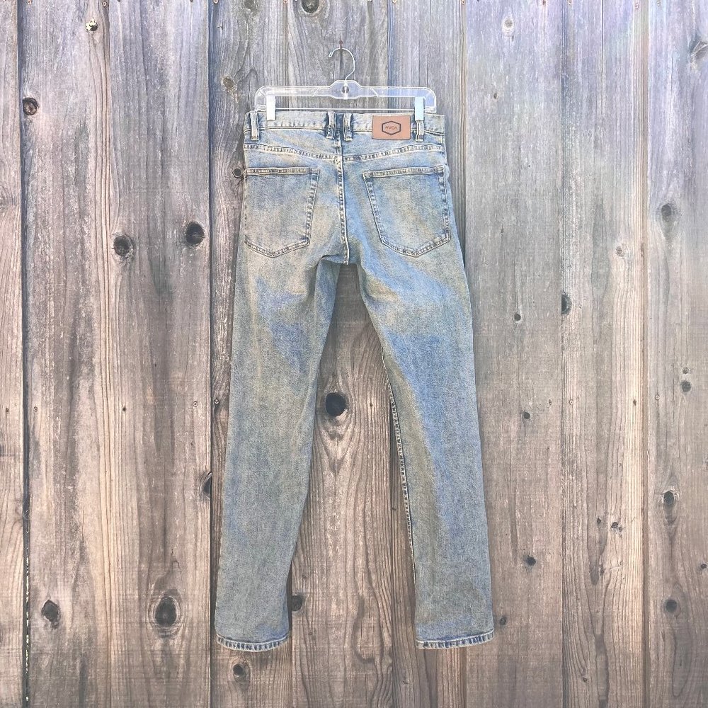 RVCA Daggers Jeans, Size 30x32 Slim Fit, Dark Vintage (DKV)